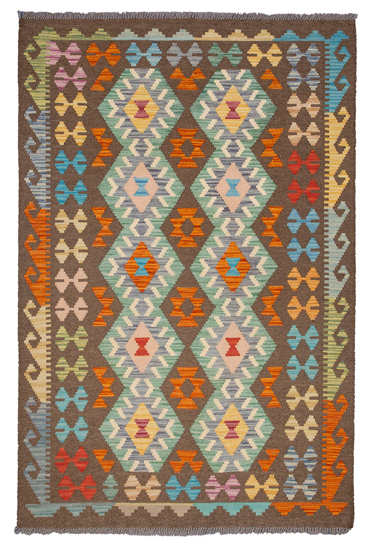 Afghan Kilim Rug - 183 x 120cm - REF:0423-2412