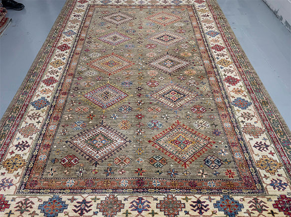 Thumbnail: Afghan Kazak Rug - 301 x 201cm - REF: 0424-2586.JPG