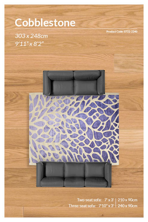 Thumbnail: Cobblestone Design Rug - 303 x 248 cm - REF:0722-2340