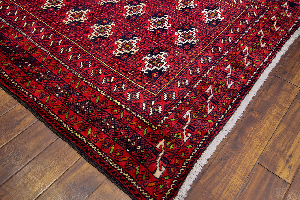 Thumbnail: Ultra Fine Turkmen Yamot Design Rug - 150 x 100 cm - REF:1571