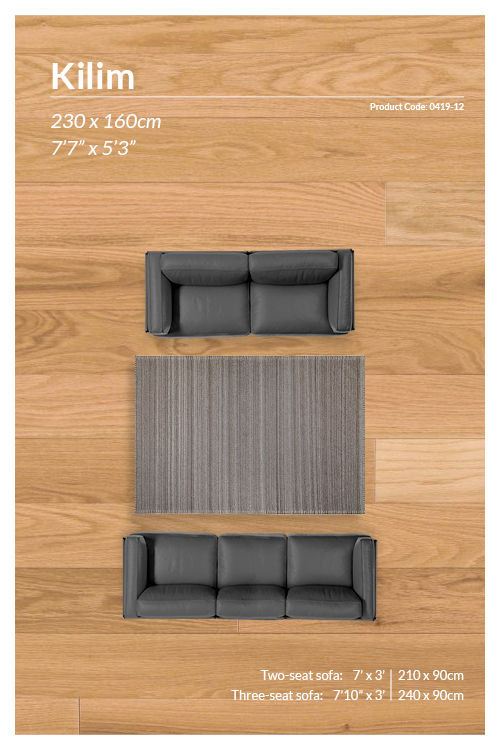 Thumbnail: Modern Kilim Rug - 230 x 160 cm - REF:0419-12