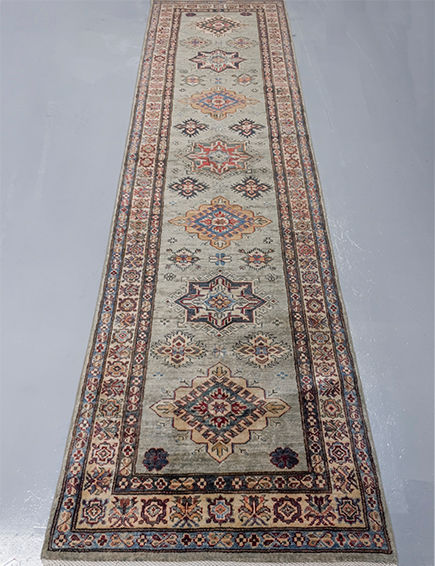 Thumbnail: Afghan Kazak Runner Rug - 299 x 80cm - REF: 0424-2608.JPG