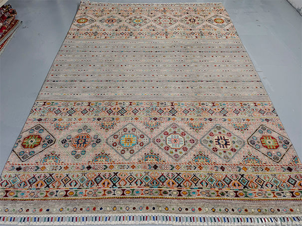 Thumbnail: Afghan Khorjin Rug - 242 x 172cm - REF: 0424-2576.JPG