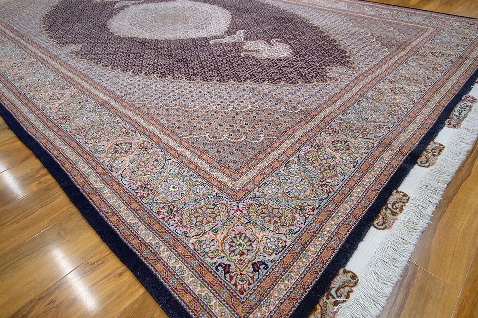 Thumbnail: Ulra Fine Persian Tabriz Mahi Design Rug - 313 x 205 cm - REF:909