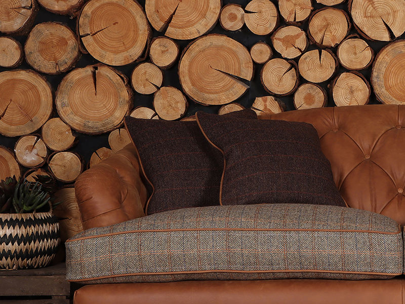 Piped Cushion - Extra Large - Rust