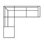 Corner (1x 3 Seater, 1x 1.5 Seater + Large Square Footstool)