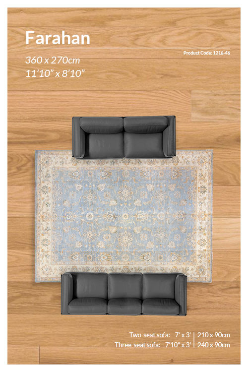 Thumbnail: Afghan Ziegler/Farahan Rug - 360 x 270 cm - REF:1216-46