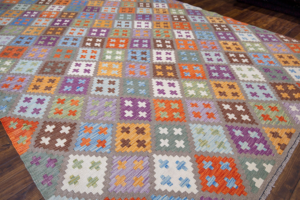Thumbnail: Afghan Kilim Rug - 292 x 201 cm - REF:0519-2020