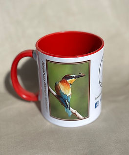 Taza con imagen de abejaruco europeo