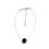 Thumbnail: Sphere Natural Stone Agate Necklace, handcrafted Jewelry from Brazil black
