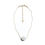 Thumbnail: Sphere Natural Stone Agate Necklace, handcrafted Jewelry from Brazil white