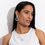 Thumbnail: Sphere Natural Stone Agate Necklace, handcrafted Jewelry from Brazil white