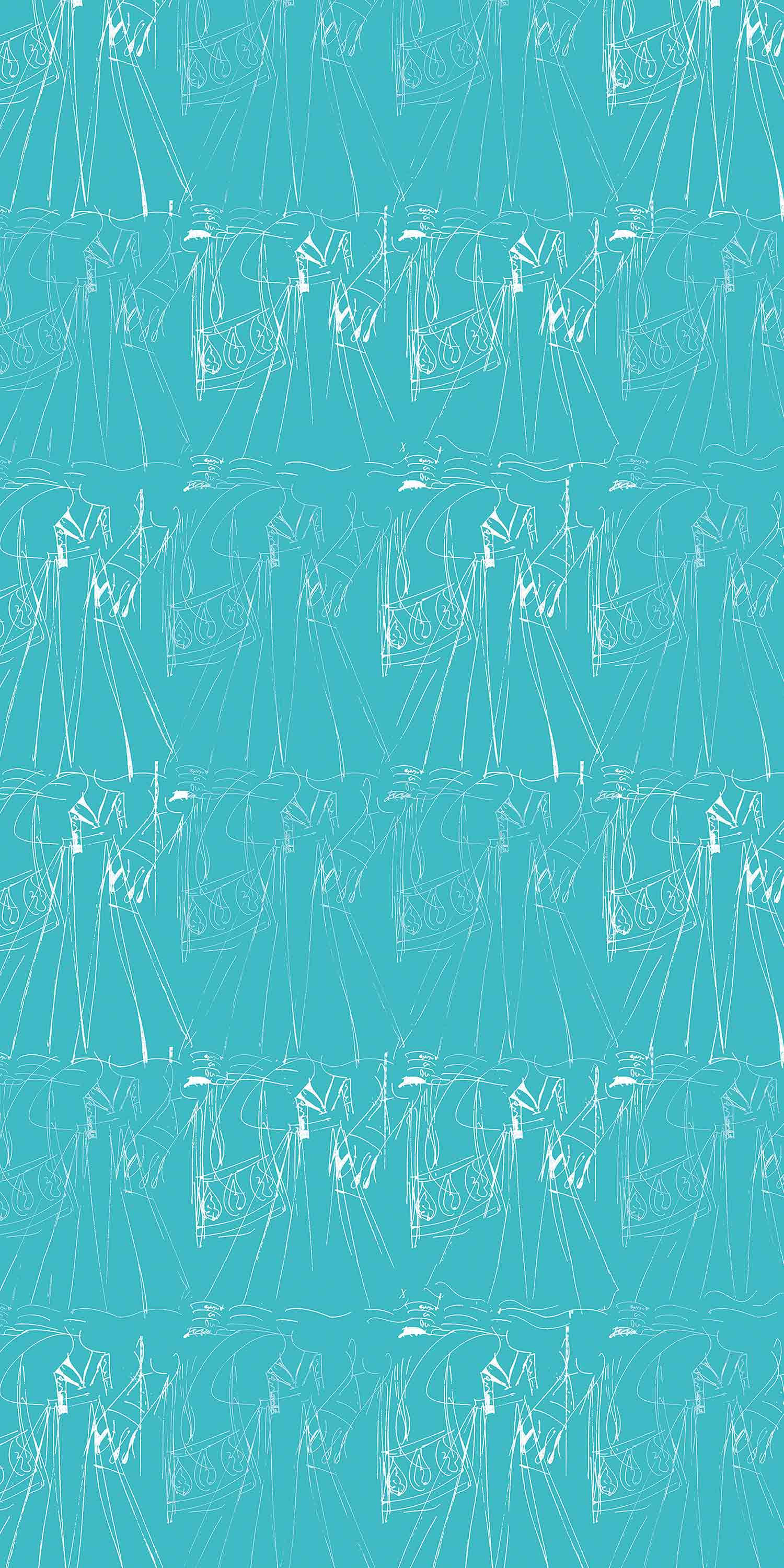 Century Ply Look Book Laminate Turquoise Figurine 1547 Mi