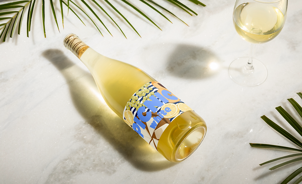White Champagne Bottle PSD Mockup.png