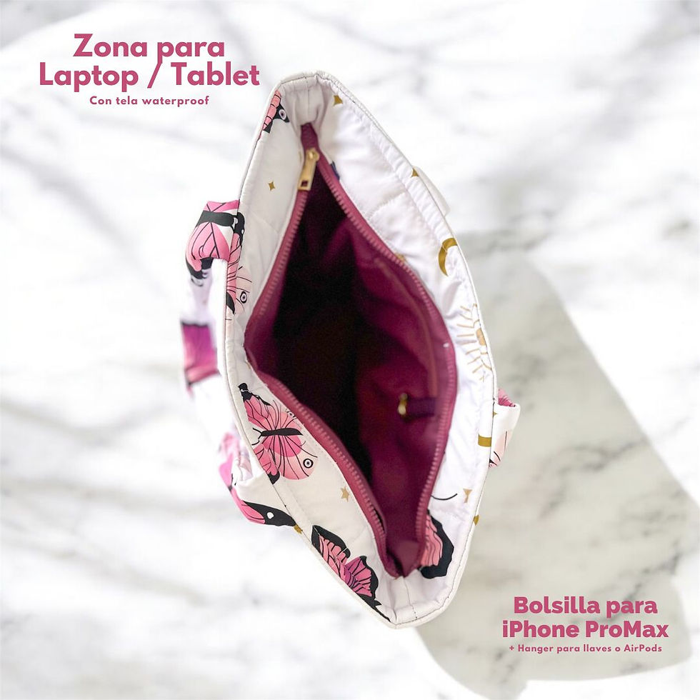 Miniatura: Metamorfosis - Tote Bolso Puffer para Laptop Macbook