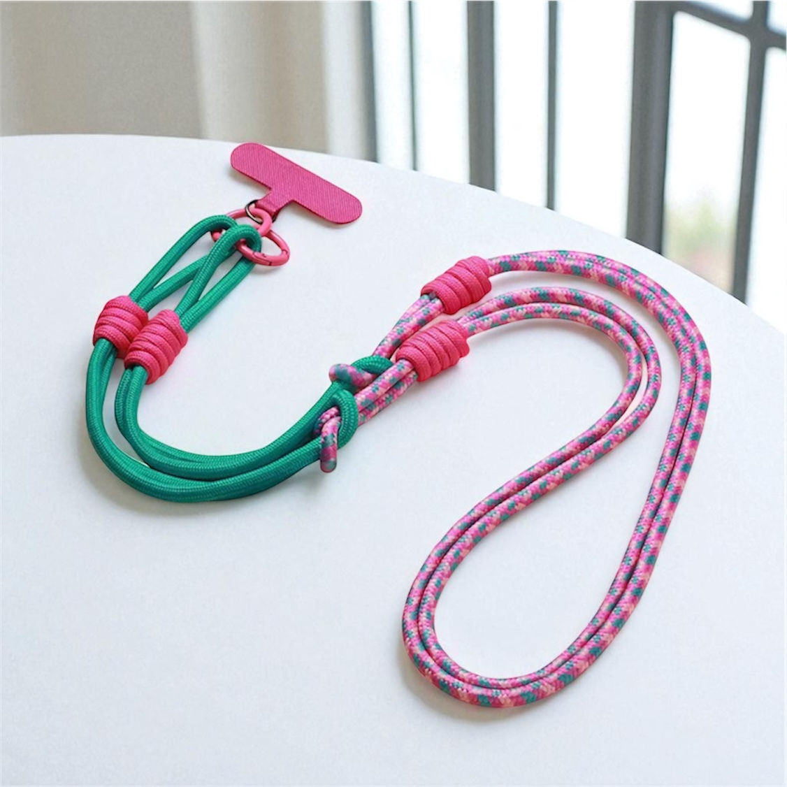 Electric Pink - Correa larga crossbody para iPhone