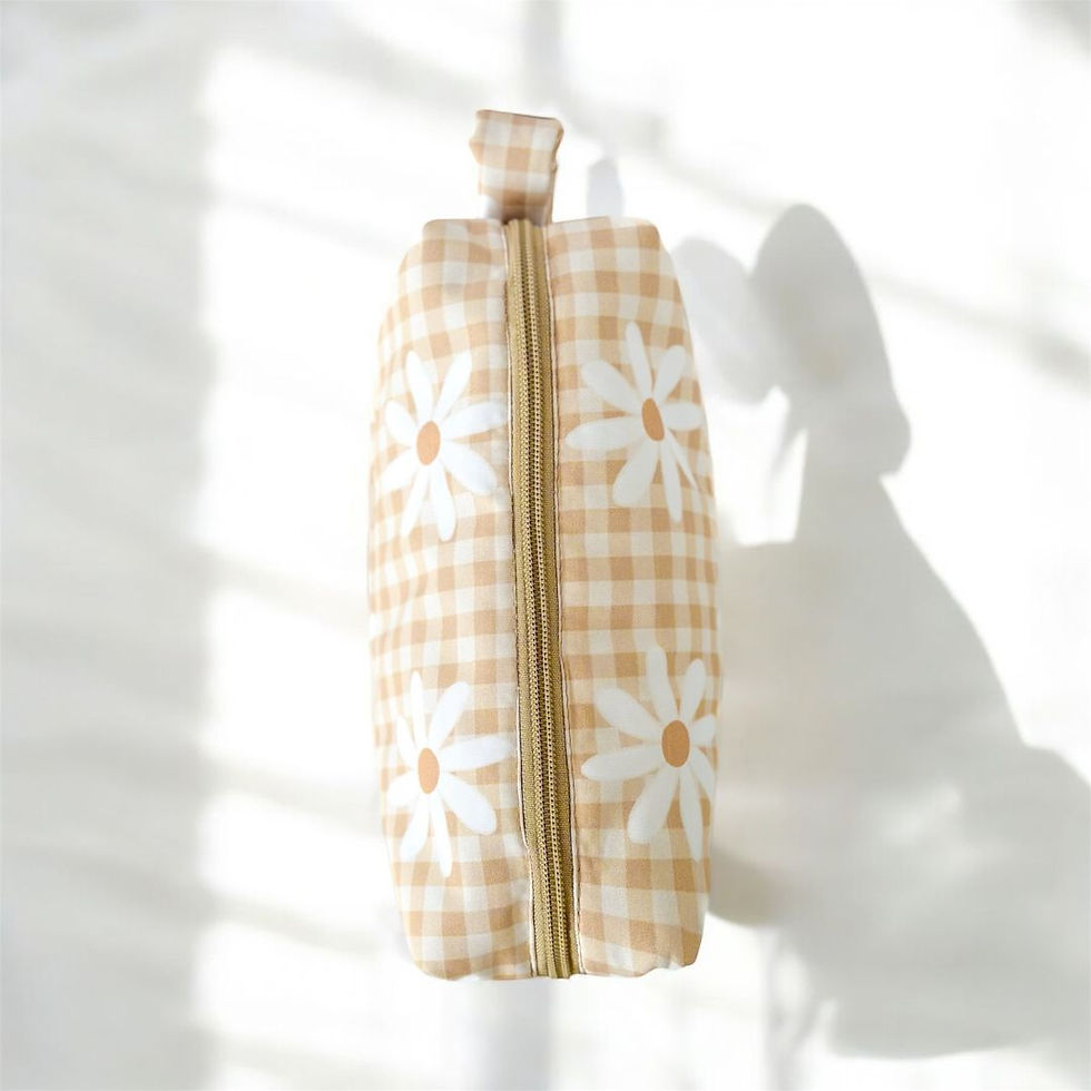 Miniatura: Neutral Vichy I - Cosmetic Cable Puffer Bag