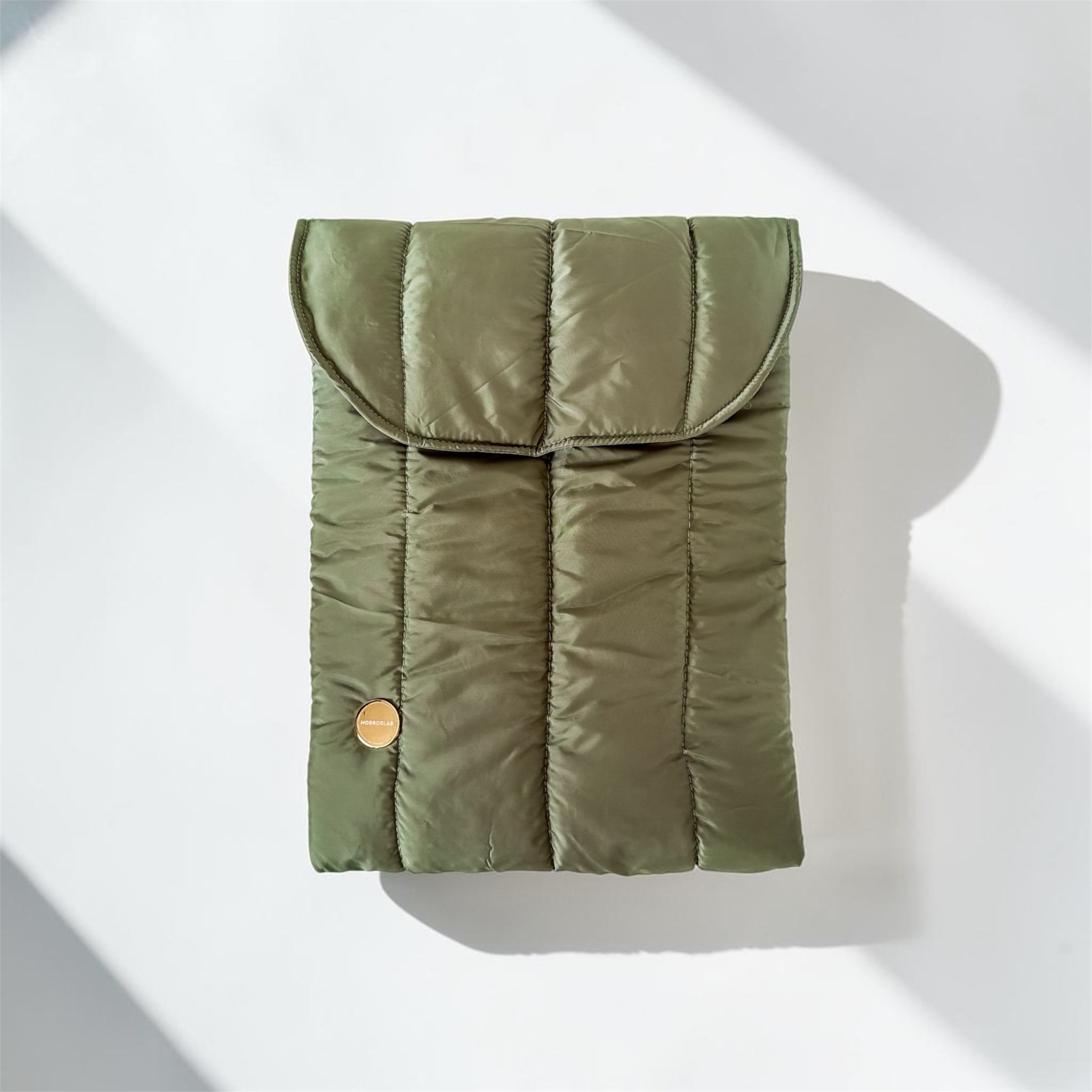 Olive Green Space - Puffer Laptop Sleeve Macbook