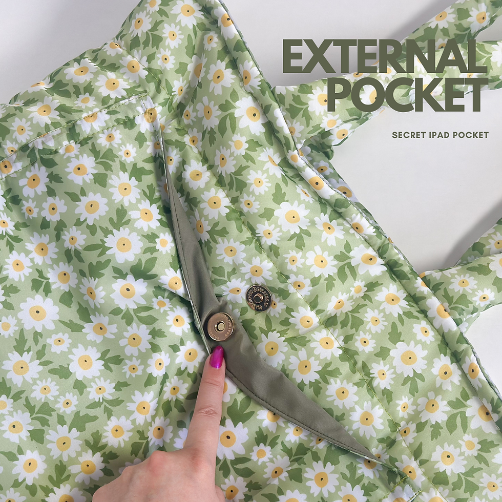 Miniatura: Mini Daisy Green - Tote Bag Puffer Laptop Macbook