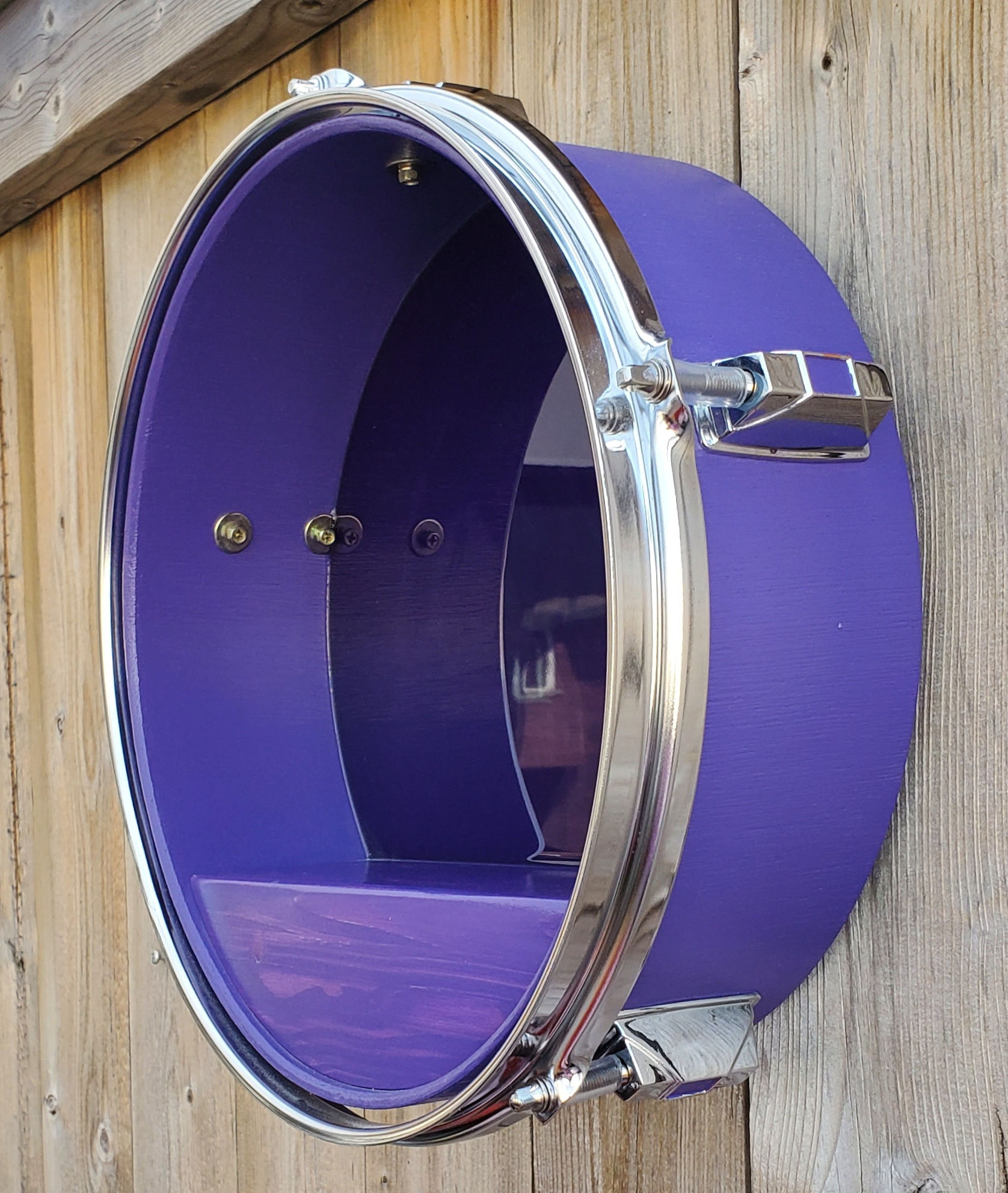 12" Drum Wall Shelf- Purple