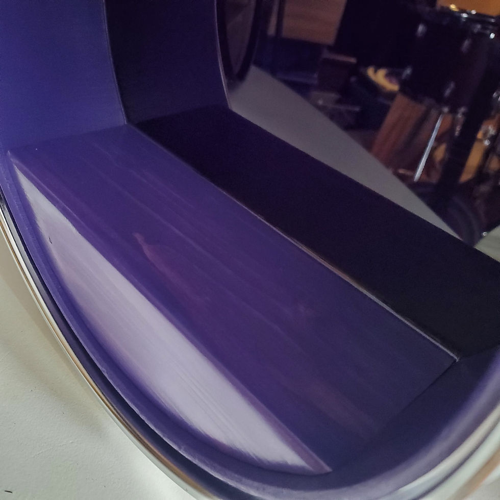 Thumbnail: 12" Drum Wall Shelf- Purple