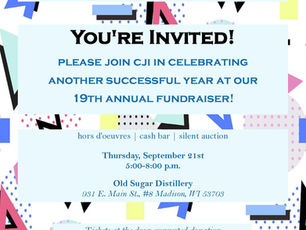 It's official - CJI's Annual Fall Fundraiser is just one week away!