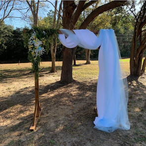 Rustic Pecan Wood Arch