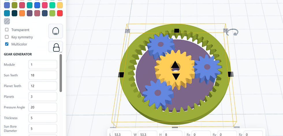 planetary gear box generator