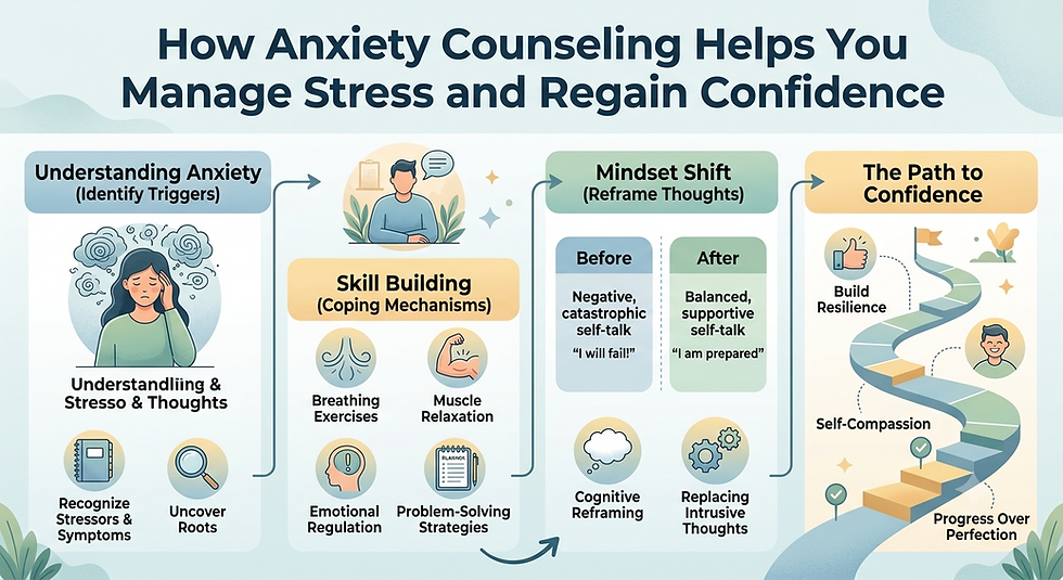How Anxiety Counseling Helps You Manage Stress and Regain Confidence