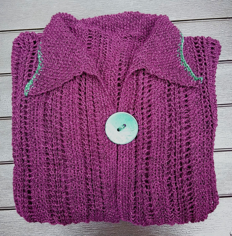 Thumbnail: Raindrops Cardigan Pattern (knit)