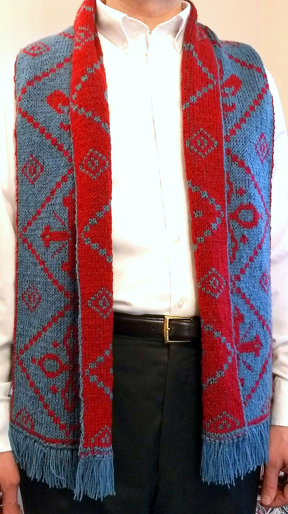 Thumbnail: Chivalric Virtues Scarf Pattern (knit)