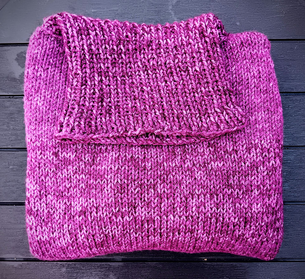 Thumbnail: Turtleneck & Pockets Sweater Pattern (knit)