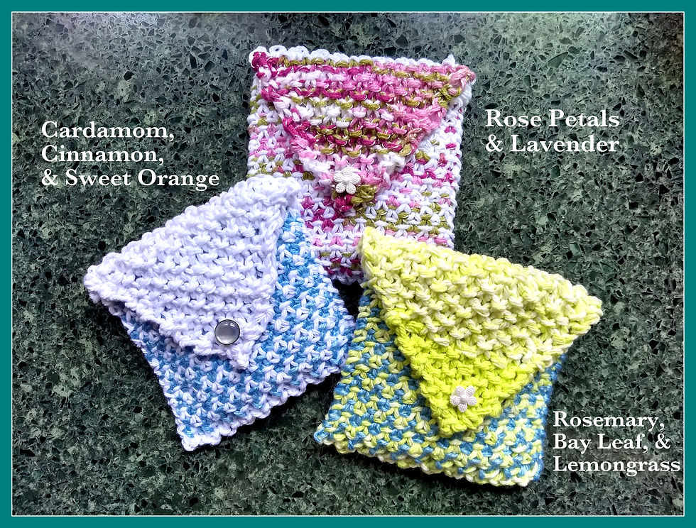 Thumbnail: Linen Stitch Envelope Sachet Pattern (knit)