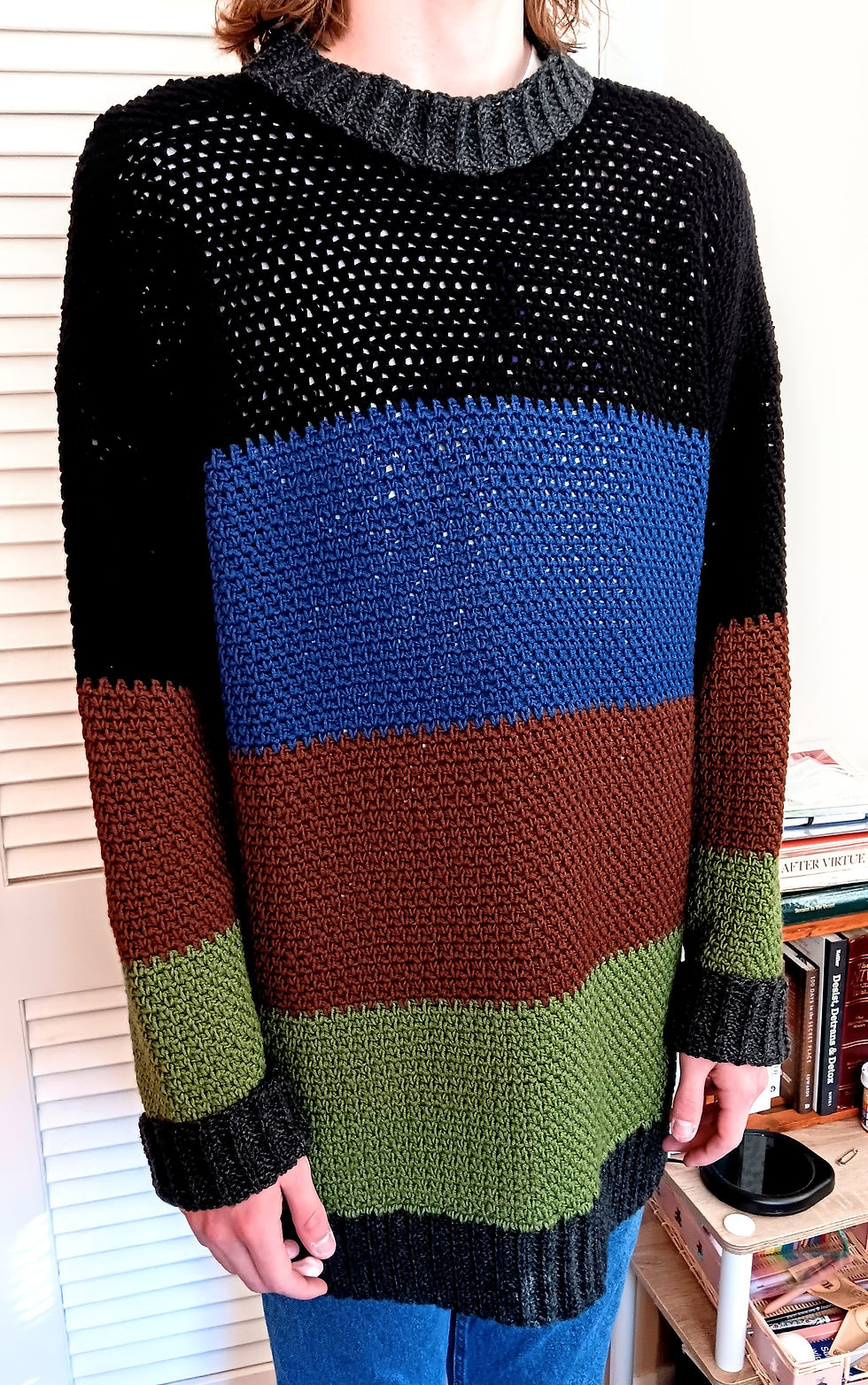 Thumbnail: Finally Dad Sweater Pattern (crochet)