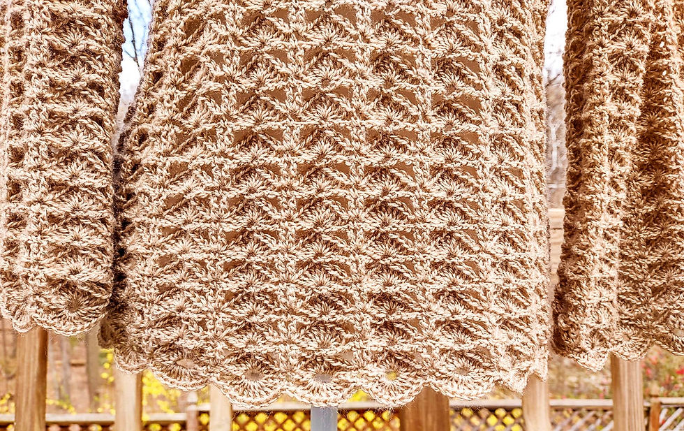 Thumbnail: Spandrel Arch Sweater Pattern (crochet)