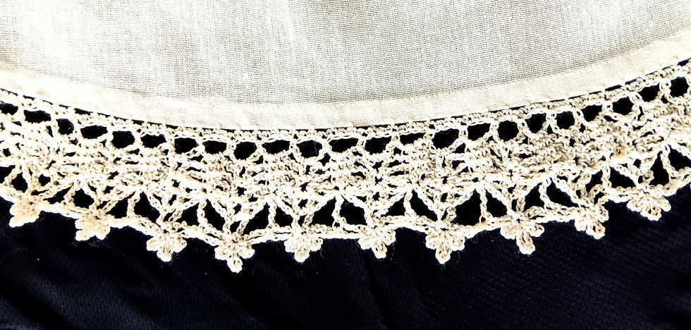 Thumbnail: Lace & Trefoil Hem Edging Pattern (crochet)