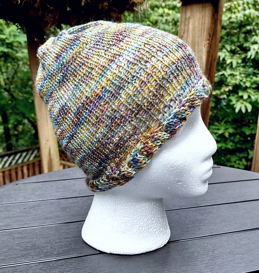 Thumbnail: Fall & Moss Cabled Brim Beanie (knit)