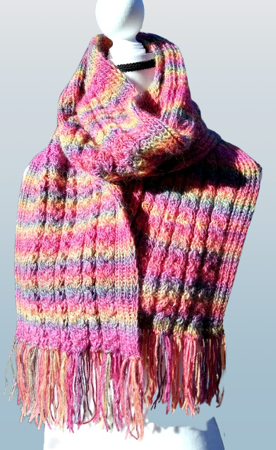 Thumbnail: Through the Rain Scarf Pattern (knit)