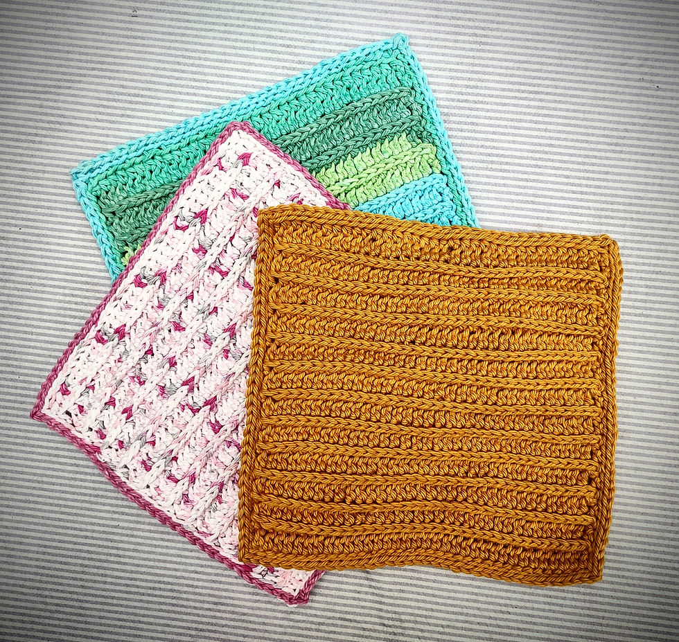 Thumbnail: Jalousie Dishcloth Pattern (crochet)