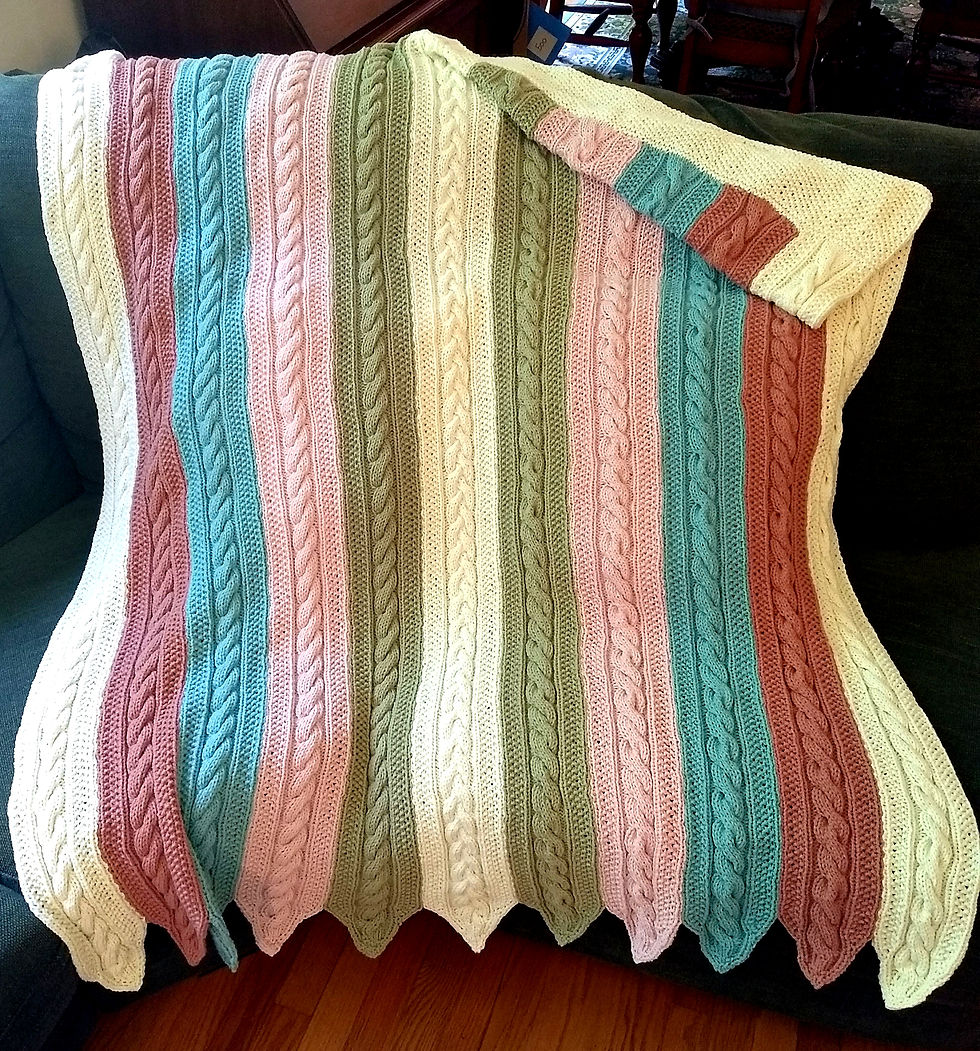 Thumbnail: Brown Street Sunday Blanket Pattern (knit)