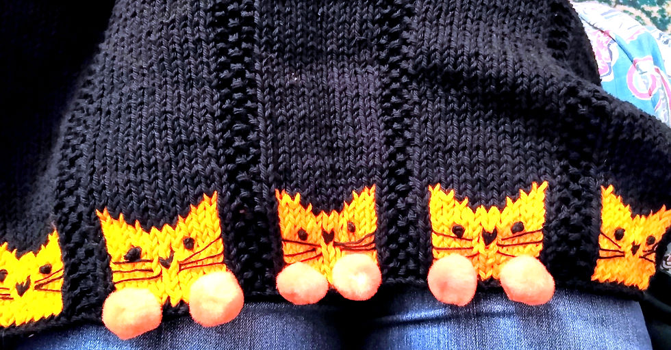 Thumbnail: Kitty Paws Hand Towel Pattern (knit)