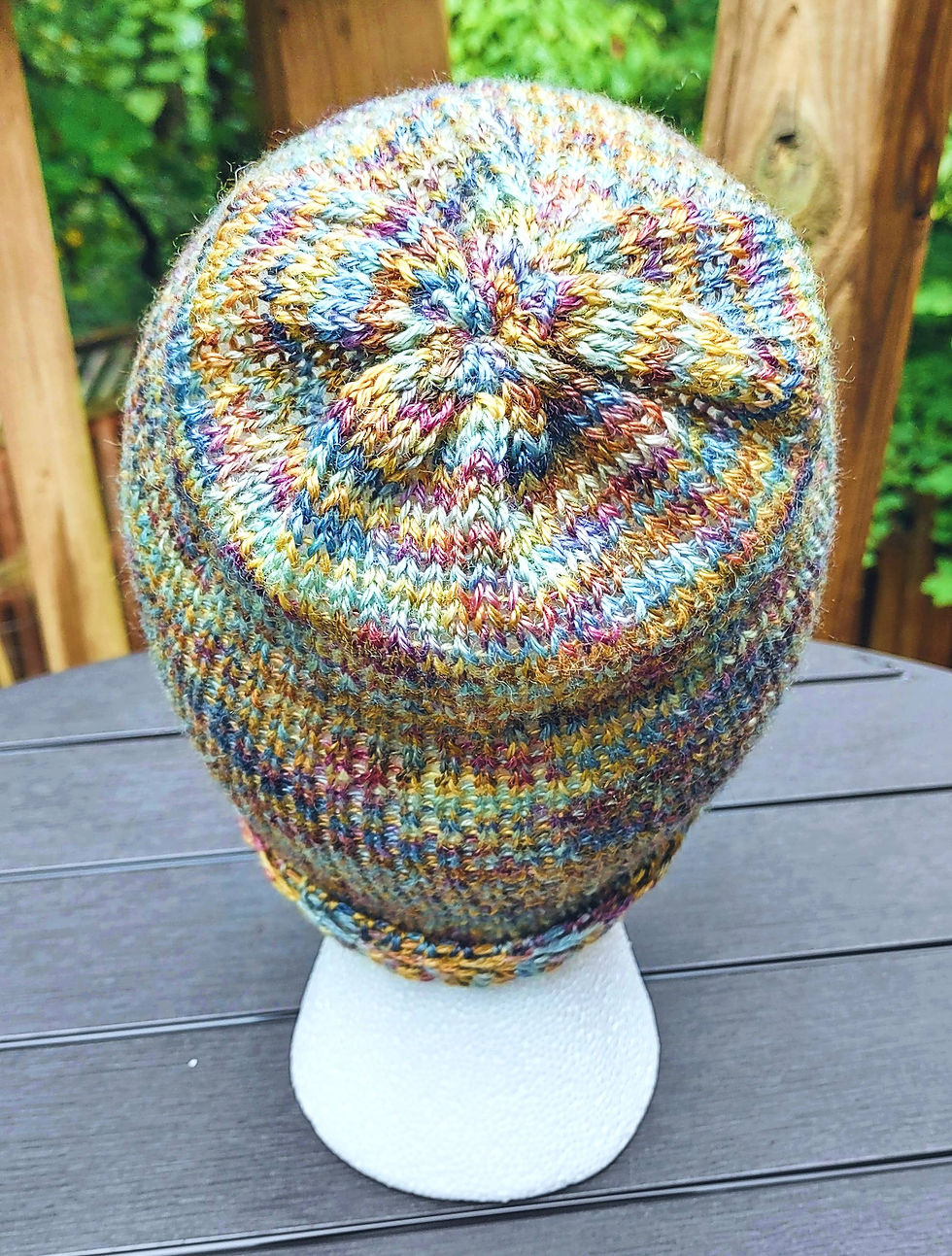 Thumbnail: Fall & Moss Cabled Brim Beanie (knit)