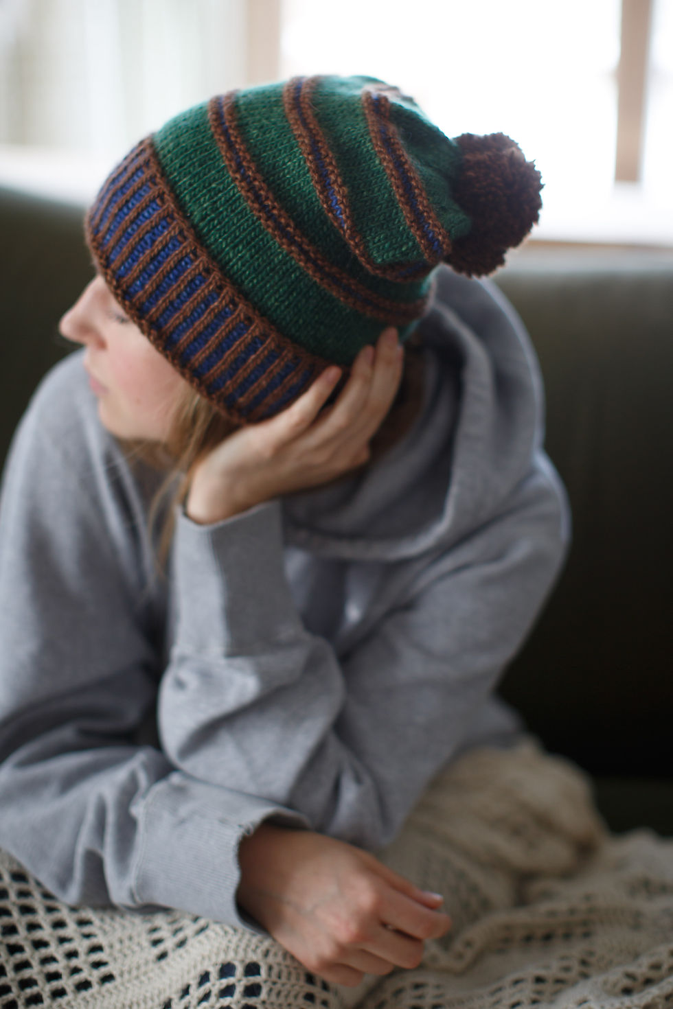 Thumbnail: The Damon Hat Pattern (knit)