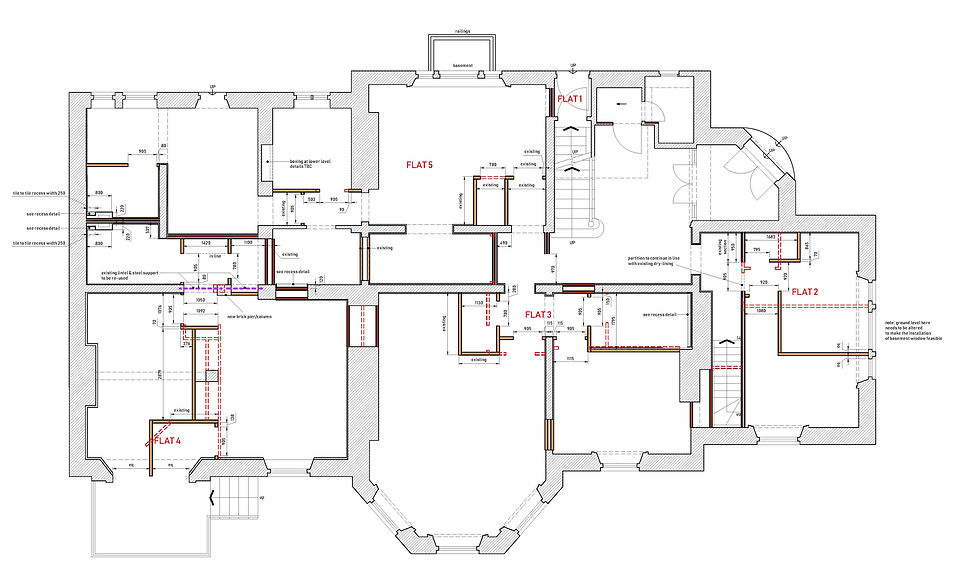 019-262-G-AR101 Proposed Ground Floor Setting Out Plan