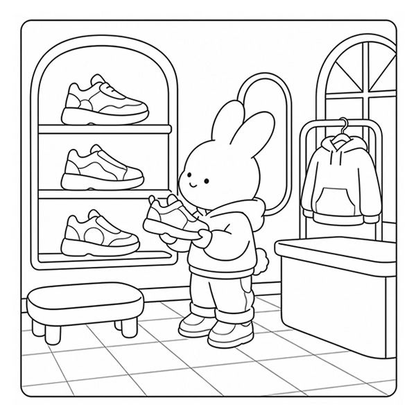 Miniatura: 🦊 Livro para Colorir de Animais Fofos: Pequenas Alegrias Vol. 1 🐰