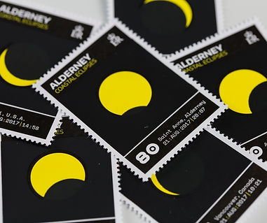 Guernsey Post Coastal Eclipse Solar Stamps