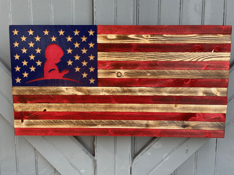 Child Wood Affinity Flag by Jack Dalton