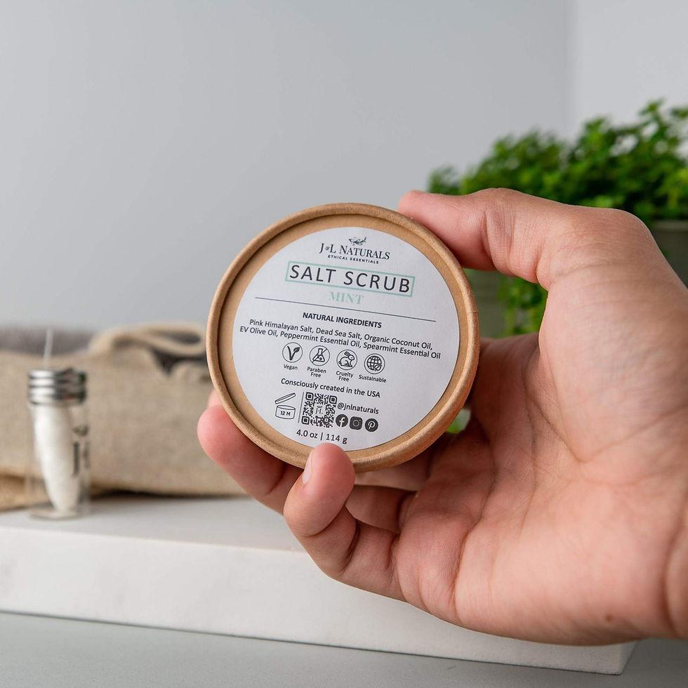 Esfoliante de Sal Natural – Pele suave, luminosa e profundamente hidratada