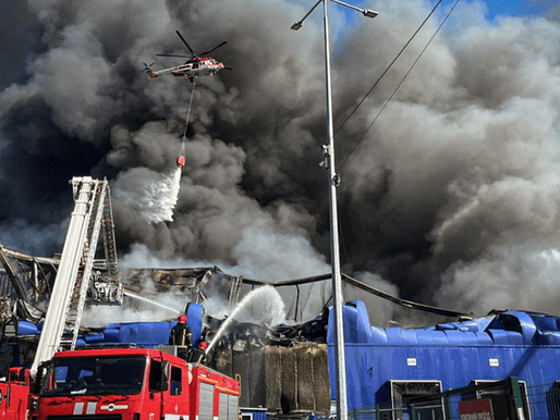 На Київщині дрон рф знищив логістичний центр "Епіцентру": фото наслідків