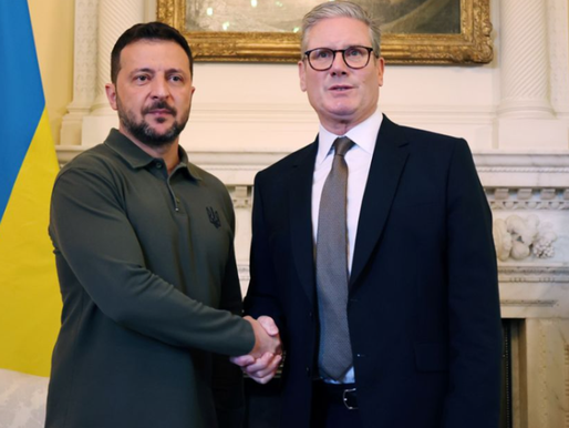 Володимир Зеленський у Британії зустрінеться із прем'єром Стармером, королем Чарльзом та візьме участь у саміті